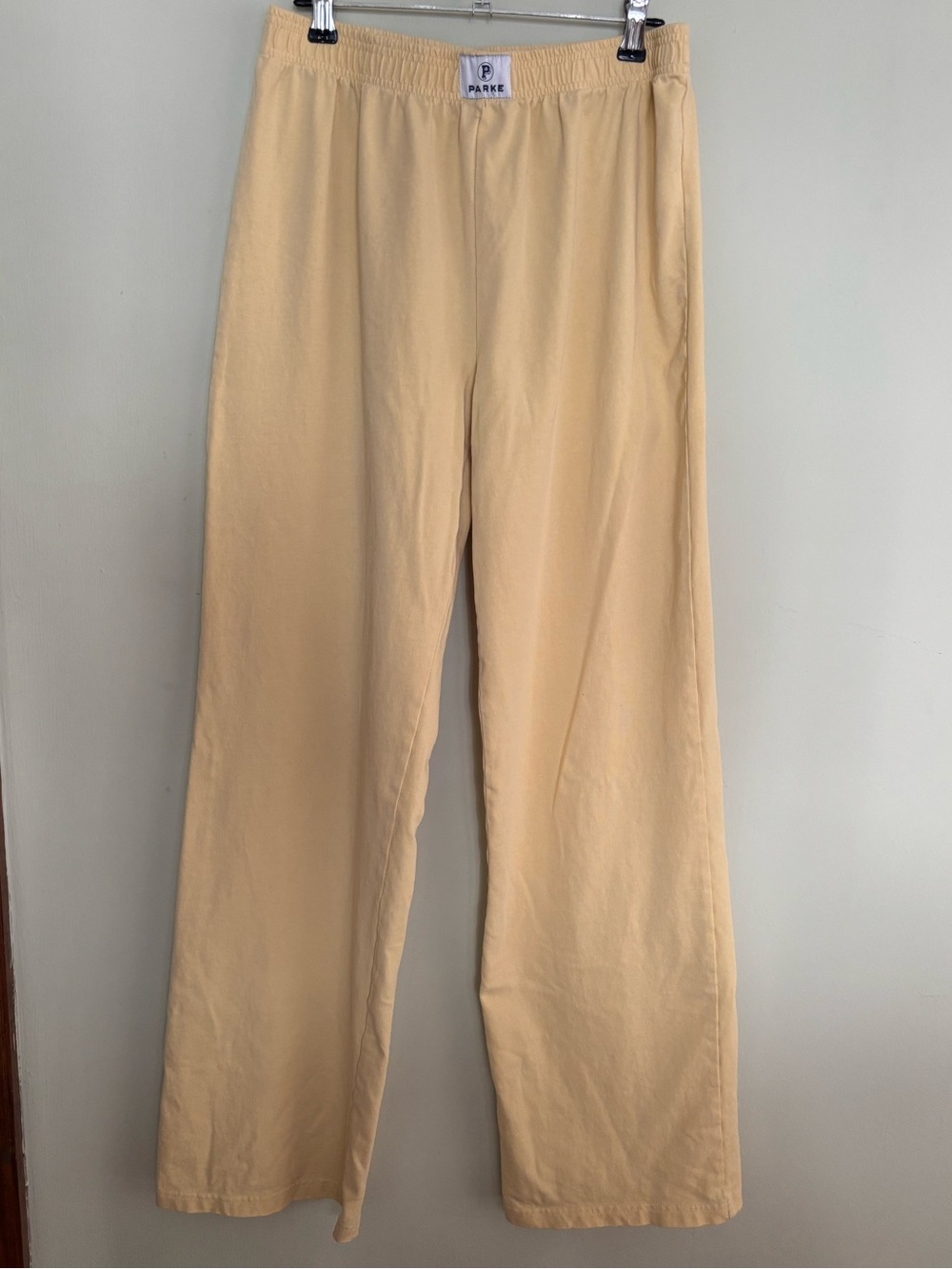 Parke Butter Yellow Cotton Boxer Pants Size Small